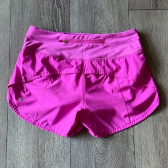 Lululemon Speed Up Mid-Rise 4" Shorts Sonic Pink Sz 6 - Picture 3 of 6